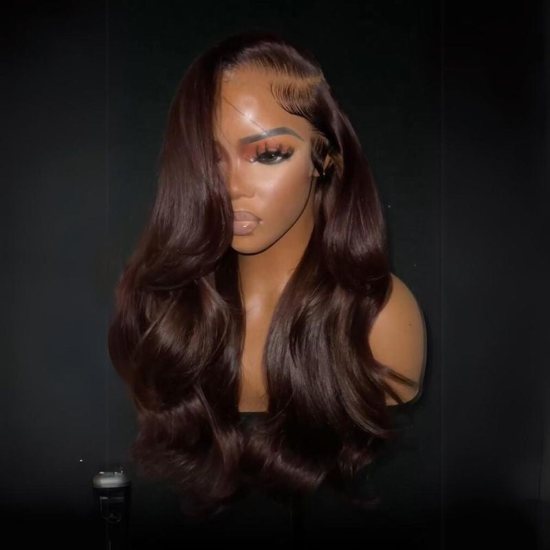 13x4 HD Lace Wig - Chocolate Brown