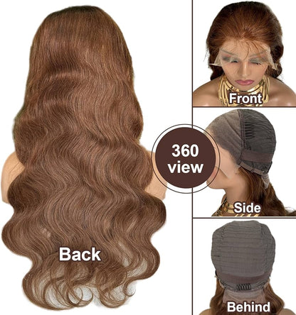 13x4 HD Lace Wig - Chocolate Brown