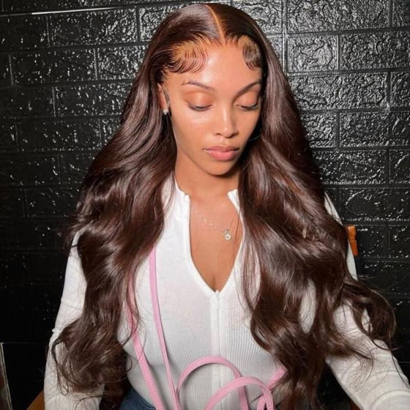 13x6 HD Lace Wig - Chocolate Brown