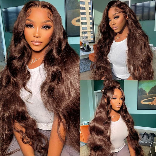 13x6 HD Lace Wig - Chocolate Brown