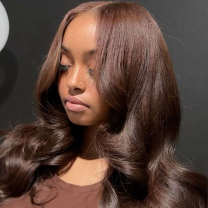 13x6 HD Lace Wig - Chocolate Brown